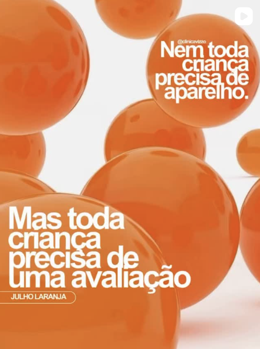 Julho Laranja — campanha de avaliação ortodôntica infantil