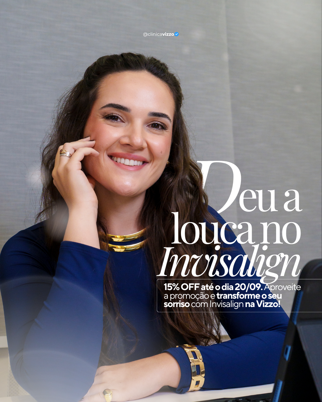 Dra. Larissa Padovan, responsável pelos tratamentos de Invisalign na Clínica Vizzo